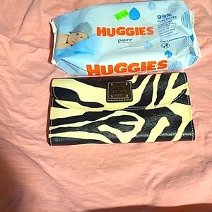 Dooney and bourke  zebra wallet